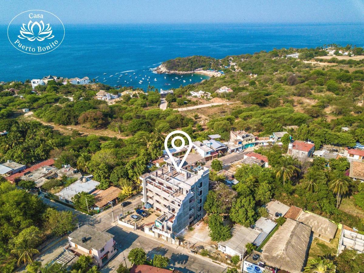 Отель Casa Puerto Bonito & Private Coworking Пуэрто-Эскондидо Экстерьер фото